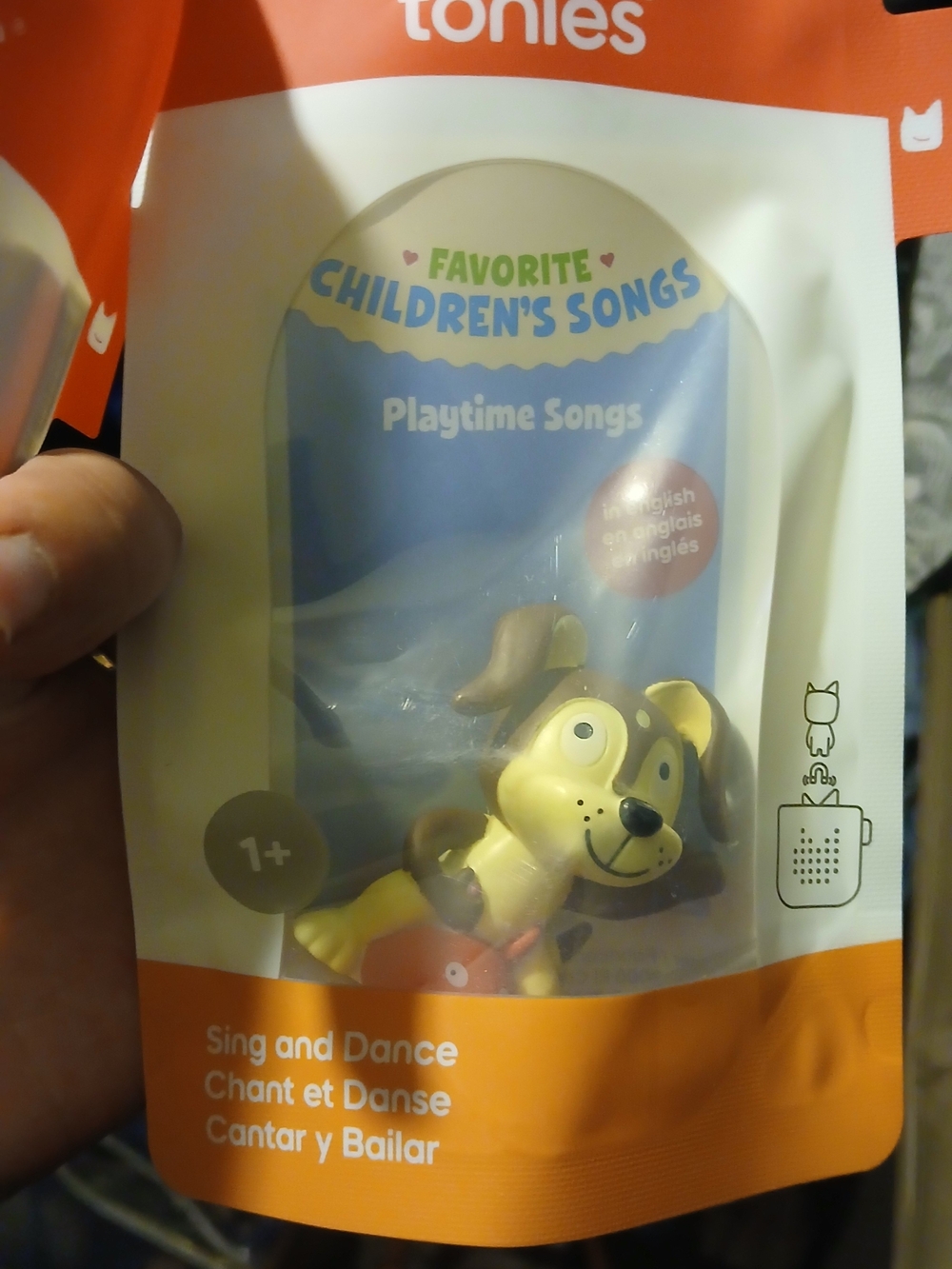 Tonies Playtime Songs Favorite Children's Songs - Yellow/Brown Puppy Figurine